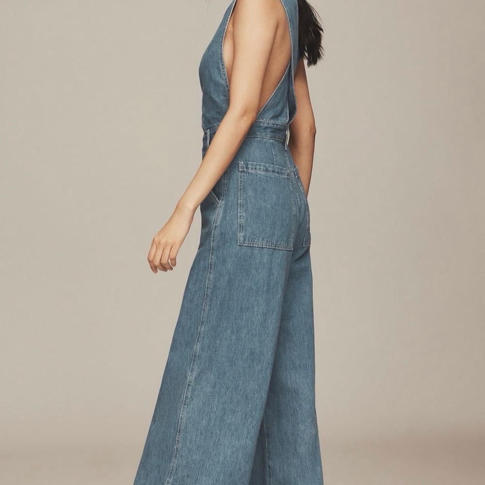 Etica Alina Blue Denim Jumpsuit- Anthropologie - Picture 4 of 12